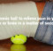 Use the tennis ball to relieve pain in your back, neck or knee in a matter of seconds