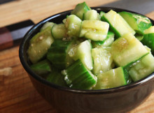 Healing Cucumber and Garlic Salad Lowers Cholesterol and Regulates High Blood Pressure