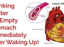 Drinking Water on Empty Stomach Immediately After Waking Up!