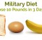 Military Diet for Losing 10 Pounds in 3 Days
